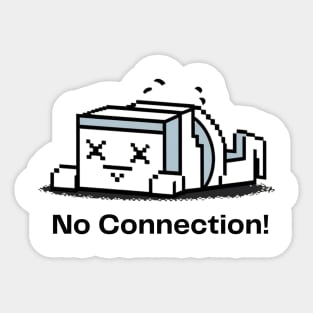 8 Bit No Connection Sticker